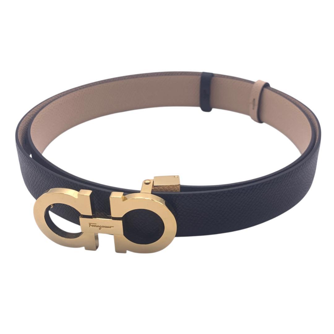 美品Ferragamo フェラガモ　ベルト リバーシブル　カット可 最大95cm