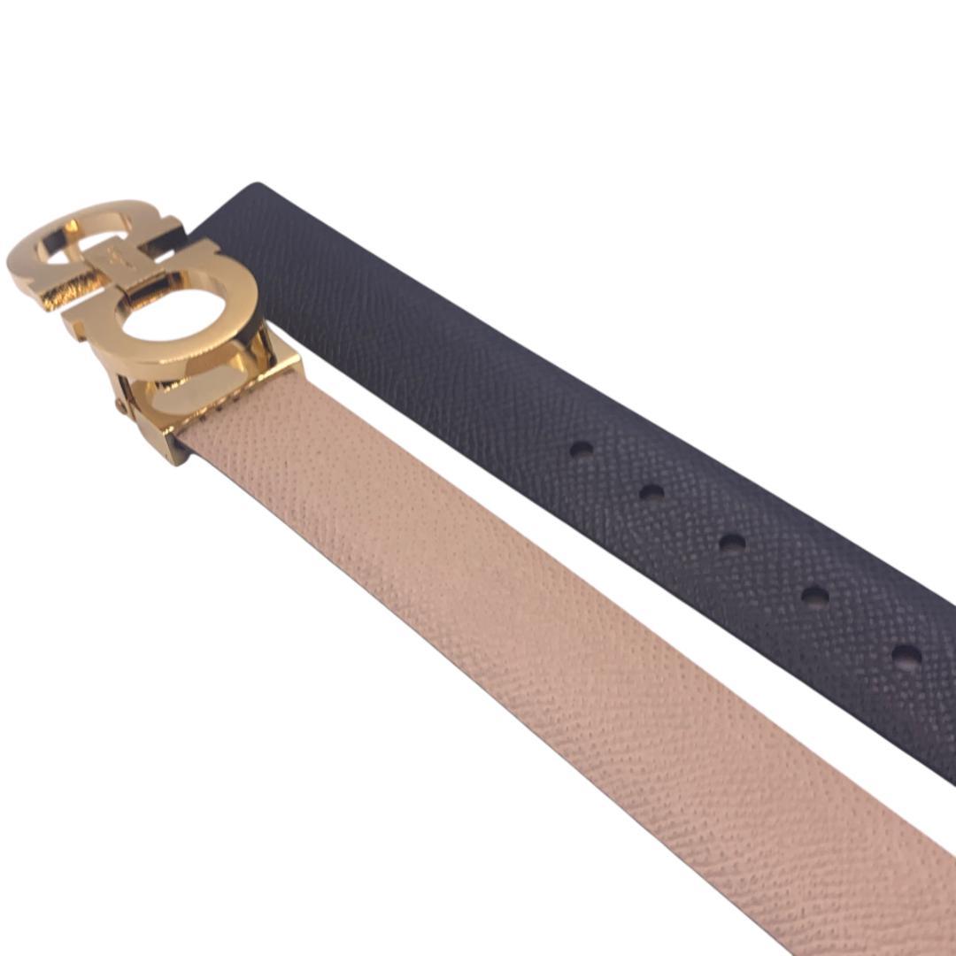 美品Ferragamo フェラガモ　ベルト リバーシブル　カット可 最大95cm