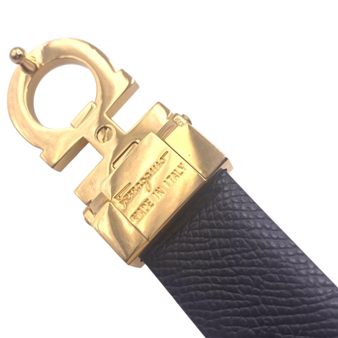 美品Ferragamo フェラガモ　ベルト リバーシブル　カット可 最大95cm