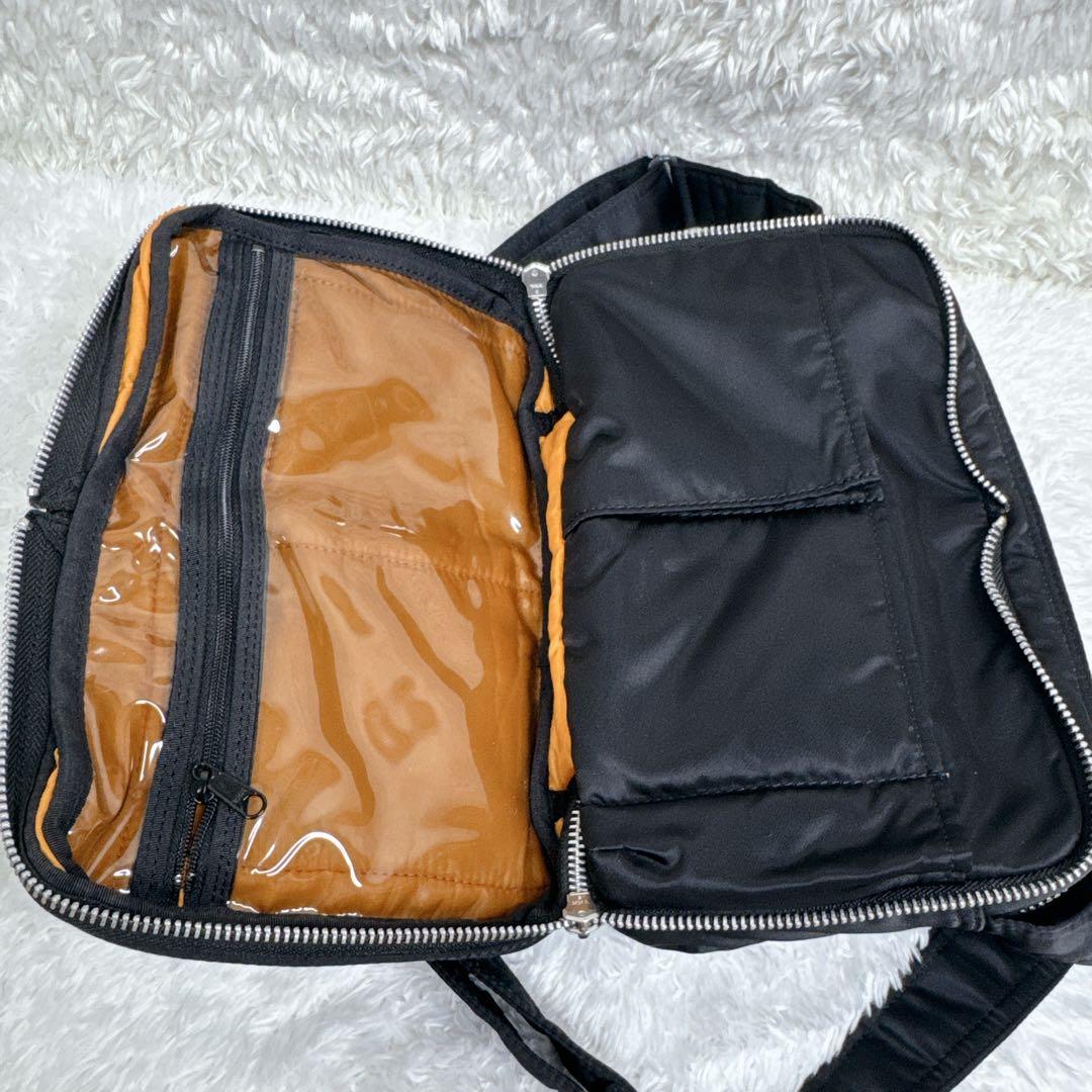 【未使用級】 PORTER ポーター タンカー 2層 ショルダーバッグ S クロ