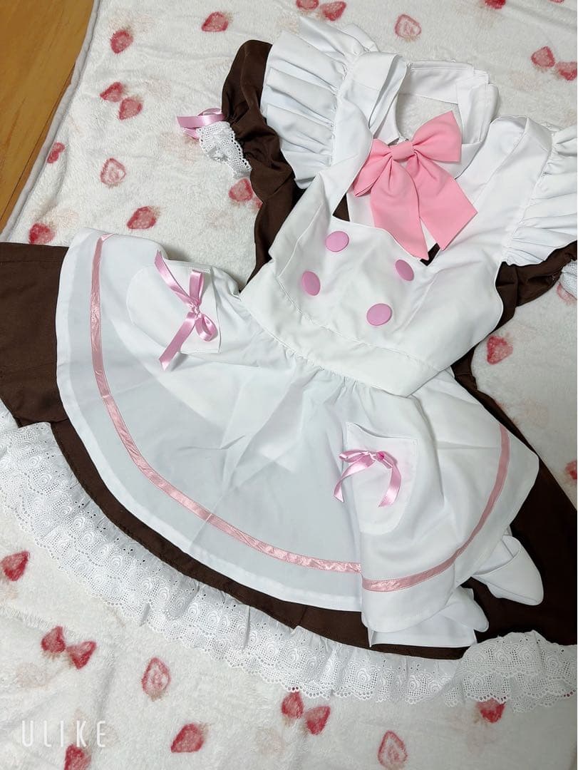 CANDY FRUIT メイド服 ホワイト・ブラウン