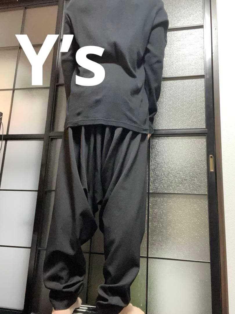 な*な様 Y’s ワイズ　ブラックサルエルパンツ　黒
