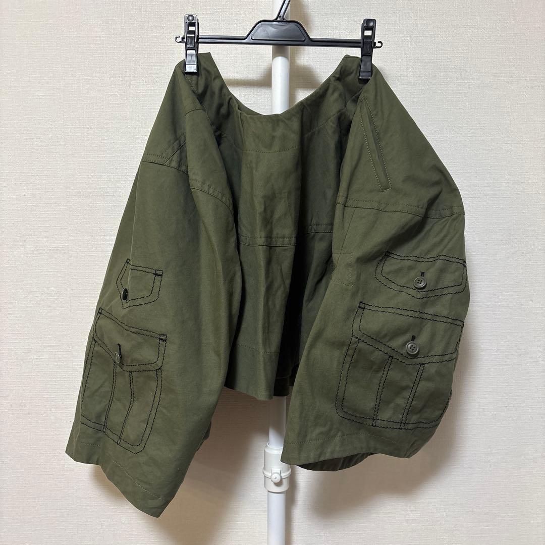 コムデギャルソン オリーブカーキ色 ワークパンツ or スカート