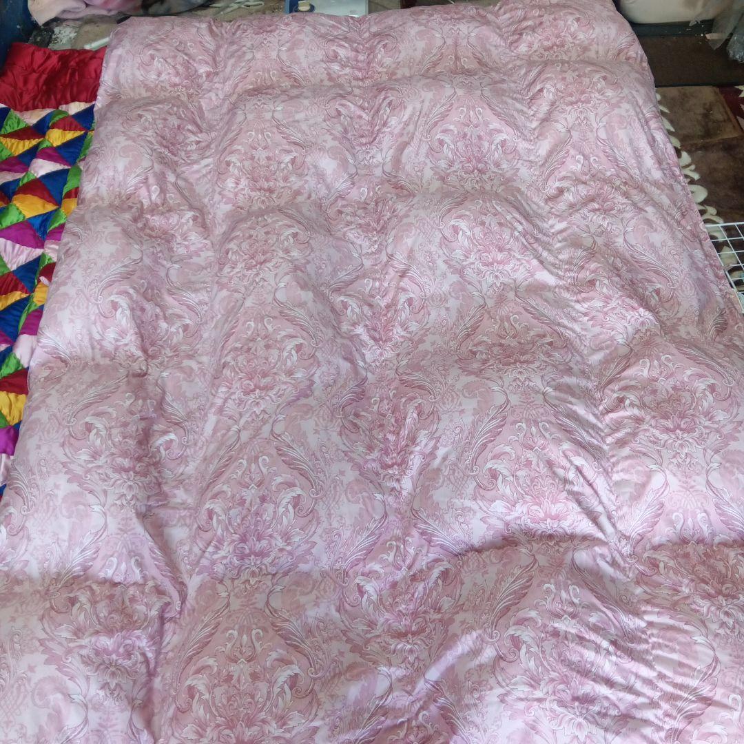 なお羽毛掛け布団京都西川 ピンク ダウン85%中羽毛1.1㌔(美品)
