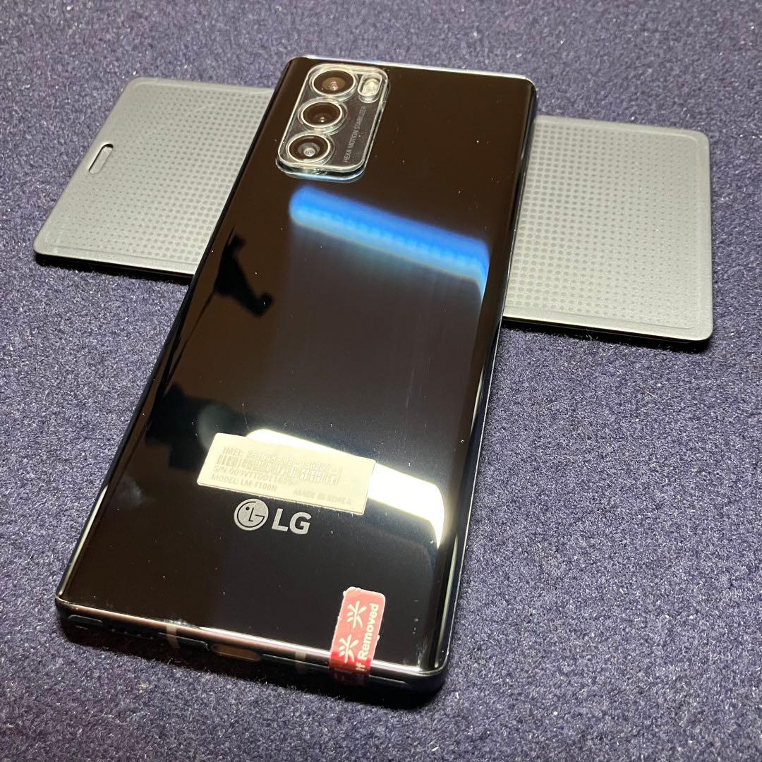 希少 新品同様 LG WING 8/128GB LM-F100N ブラック