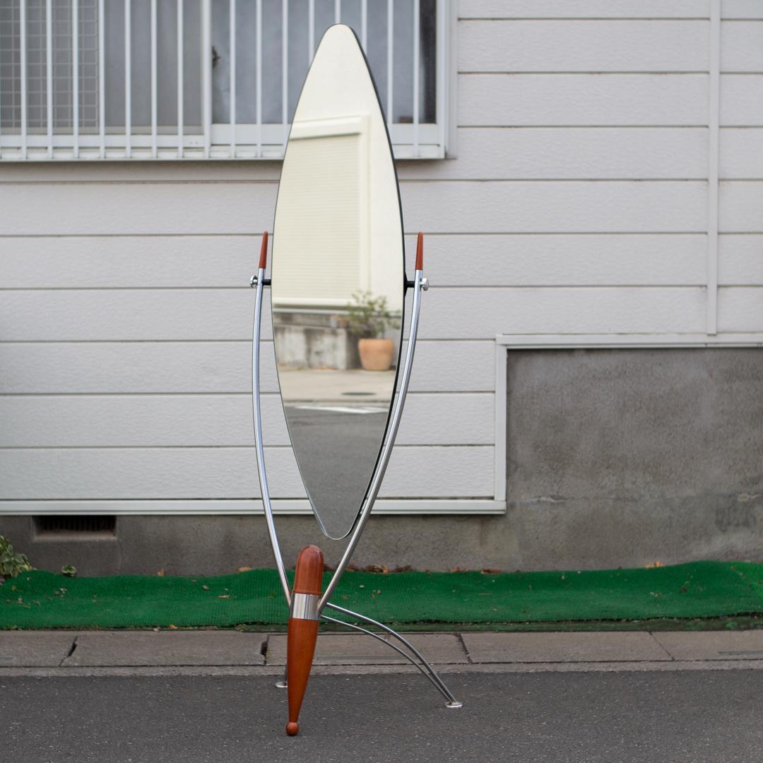 レア スペースエイジ スタンドミラー 姿見 鏡 DULTON ダルトン