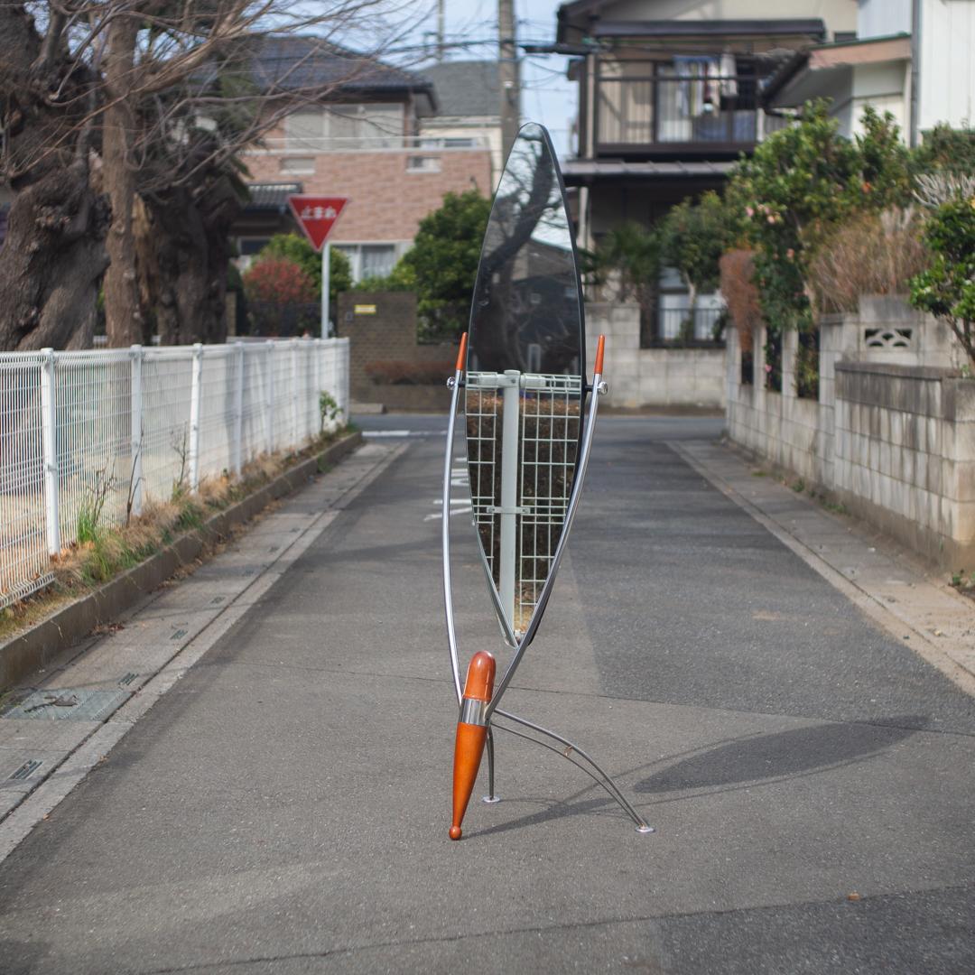 レア スペースエイジ スタンドミラー 姿見 鏡 DULTON ダルトン