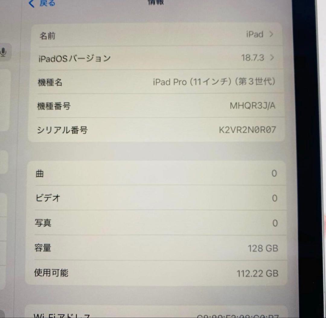 【美品】 iPadPro 11インチ 第3世代 (M1)