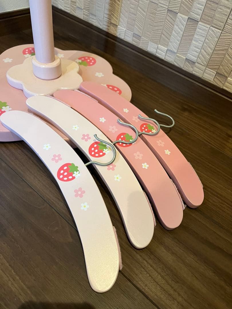 マザーガーデン 野いちごハンガースタンド 木製ハンガースタンド