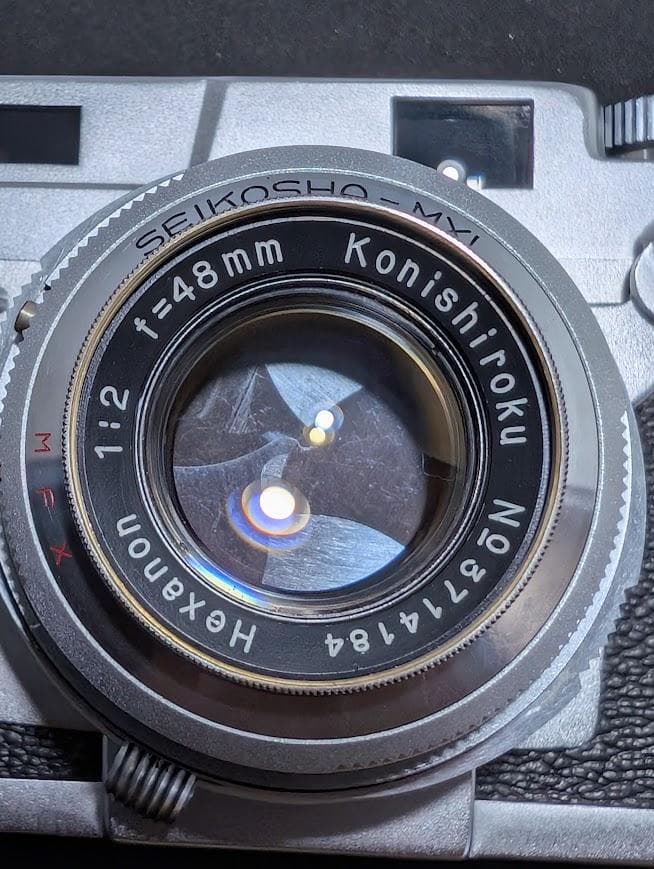 【外観・光学美品 完動品】KONICA Ⅲ 48mm F/2 フィルムカメラ