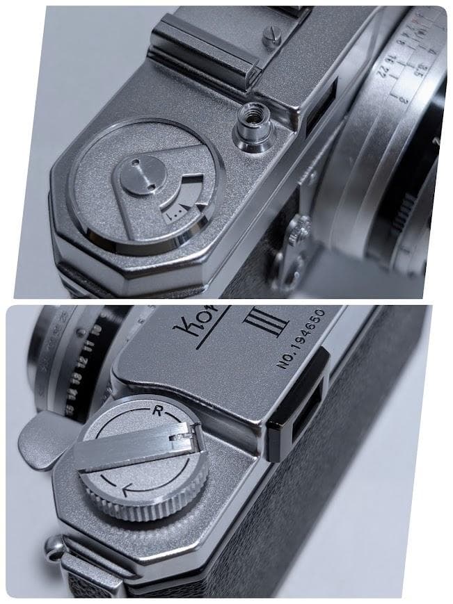 【外観・光学美品 完動品】KONICA Ⅲ 48mm F/2 フィルムカメラ