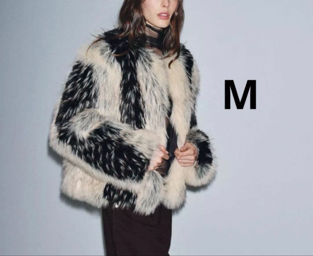 ZARA ザラ　ZW COLLECTIONショートフェイクファーコート