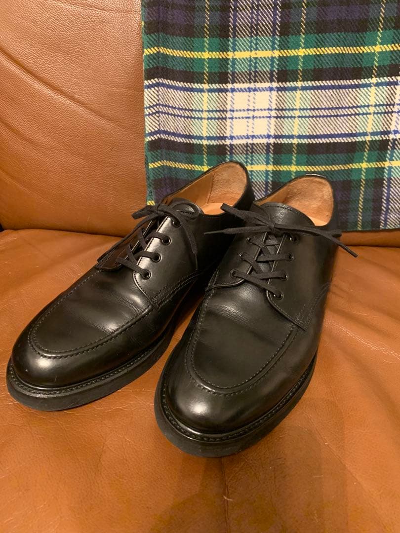 TOOLS AND CONSTRUCTION Uチップシューズ ブラック 41h