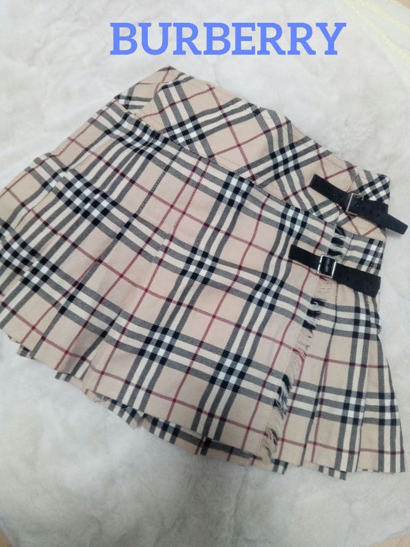 美品BURBERRY BLUE LABEL チェック柄プリーツスカート 36