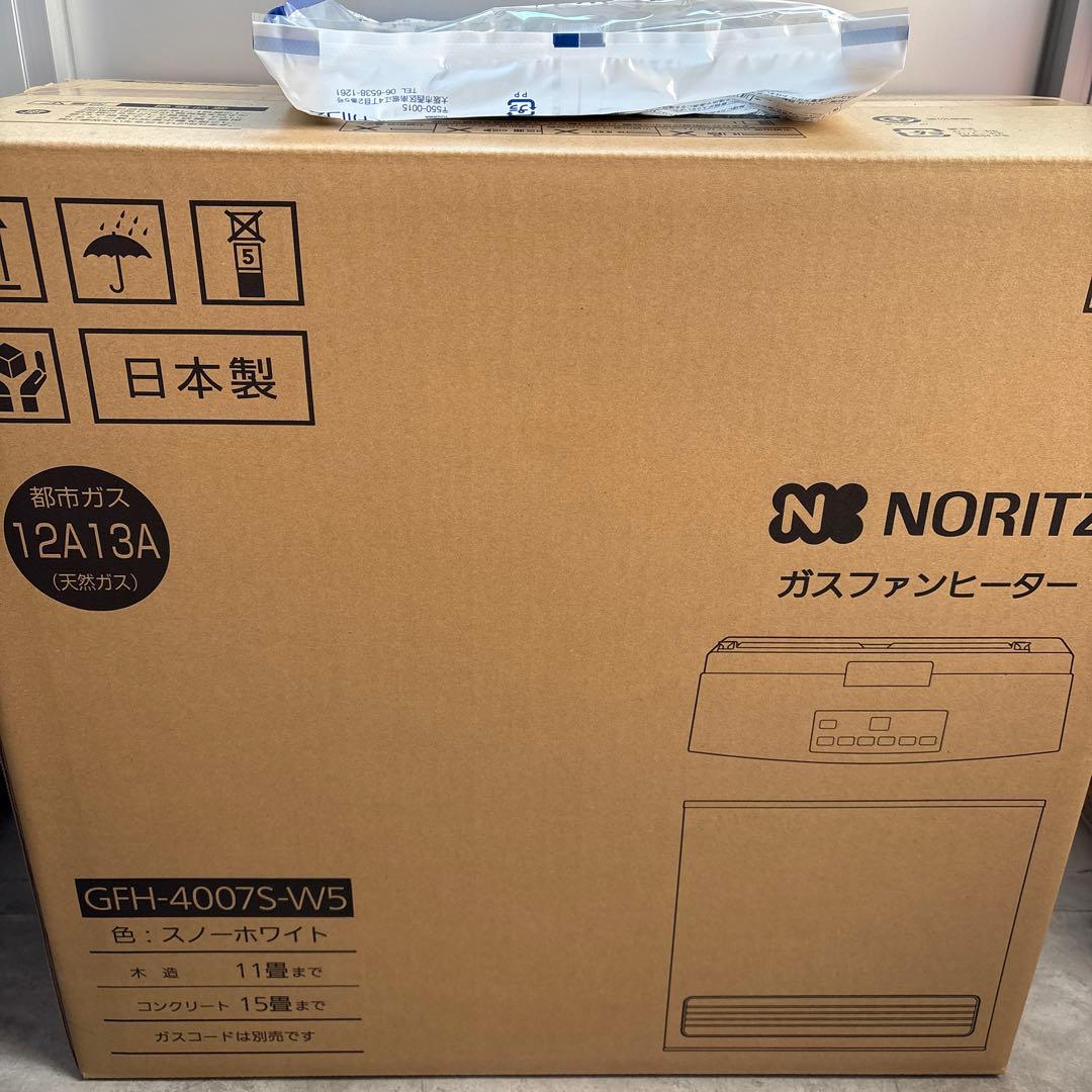 ノーリツ　ガスファンヒーター GFH-4007S-W5