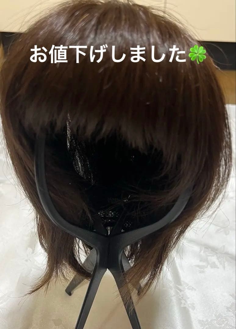 AQUADOLL 人毛MIXウィッグ モカブラウン M 医療用