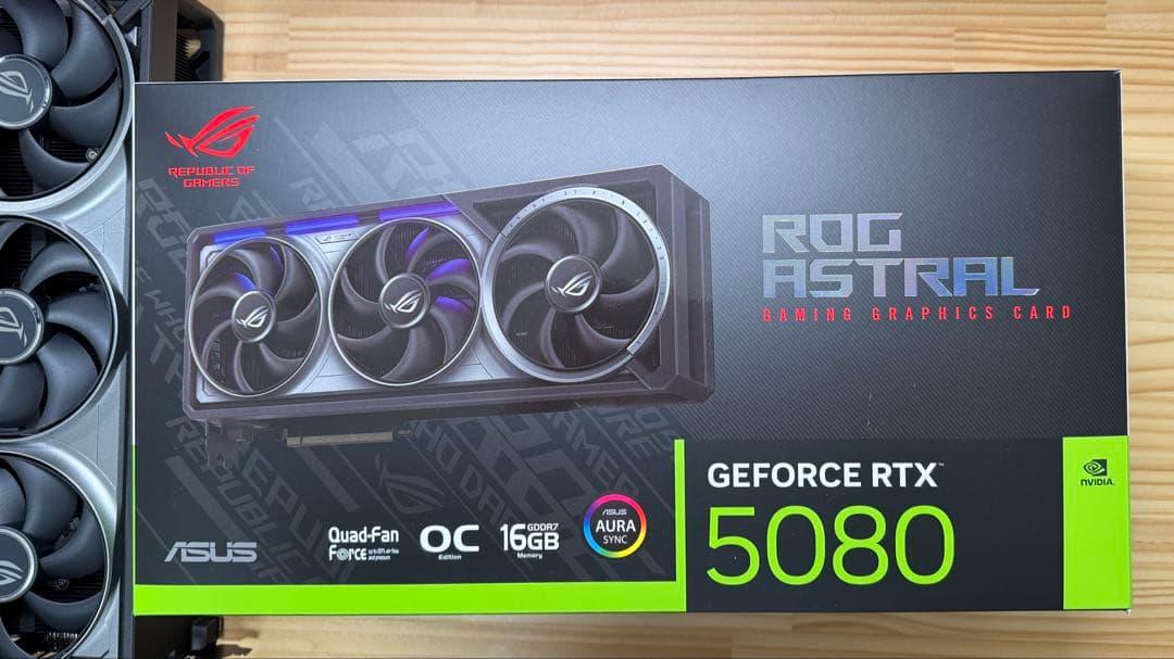 グラフィックボード・グラボ・ビデオカード ASUS ROG Astral GeForce RTX 5080