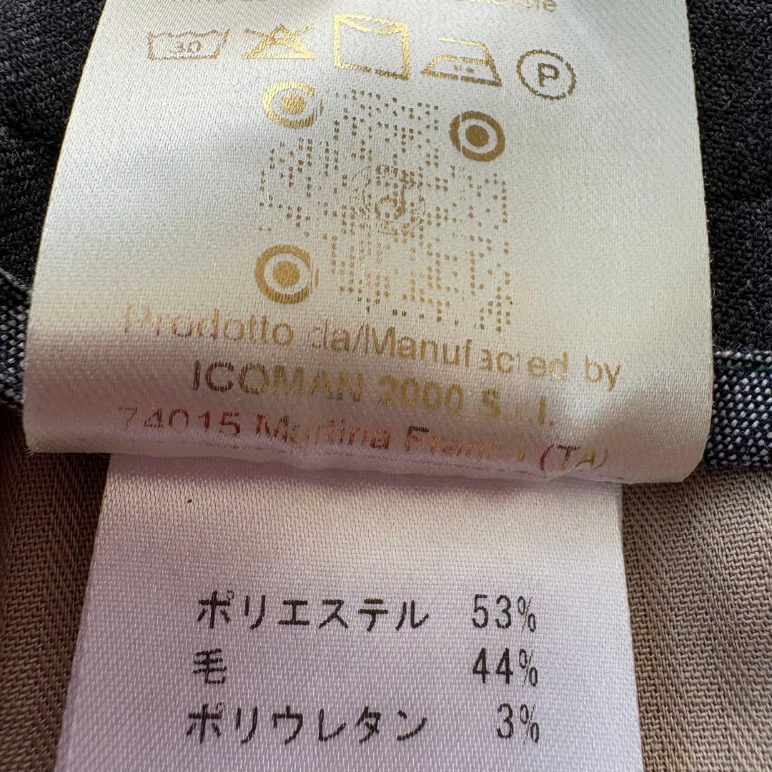 ベルウィッチ BERTOベルト テクノウールバックシャーリングテーパードパンツ