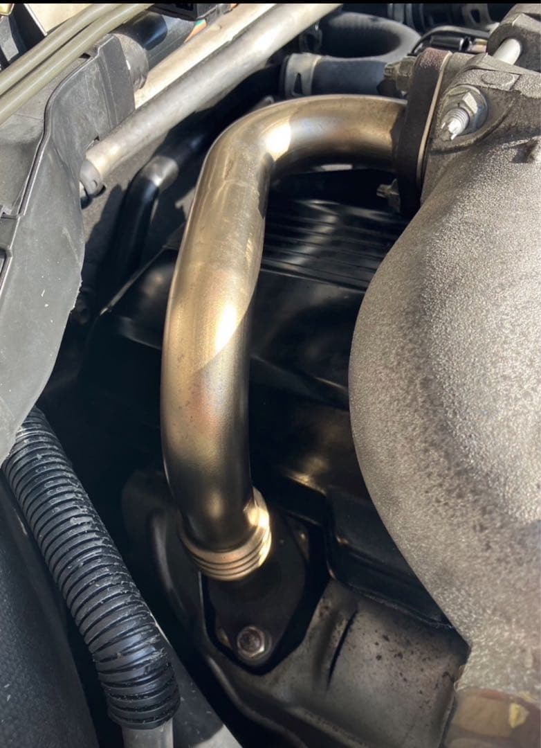 ランクル100ディーゼル EGR削除ブロック+エキマニぶたランドクルーザー100