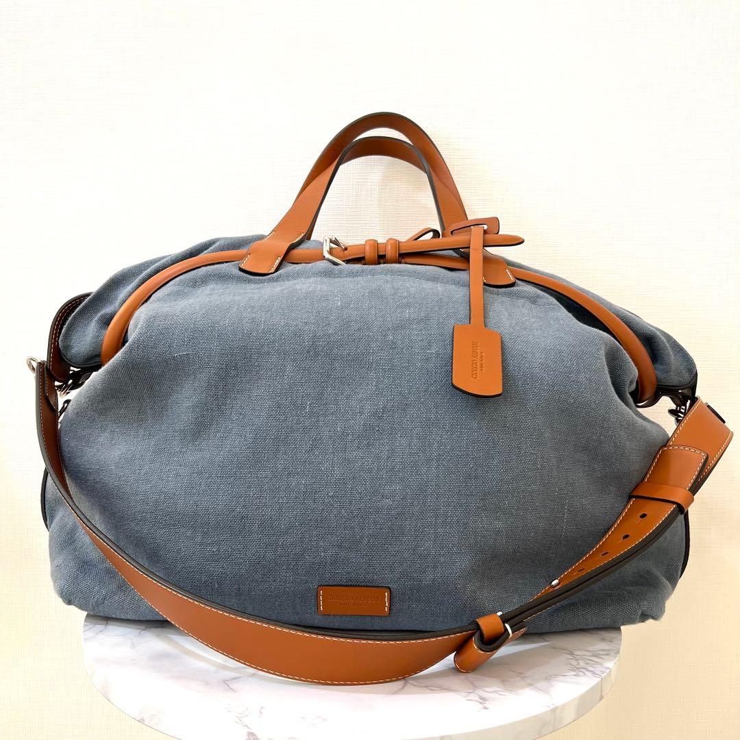 【定価45万以上】　23ss Giorgio Armani ボストンバッグ