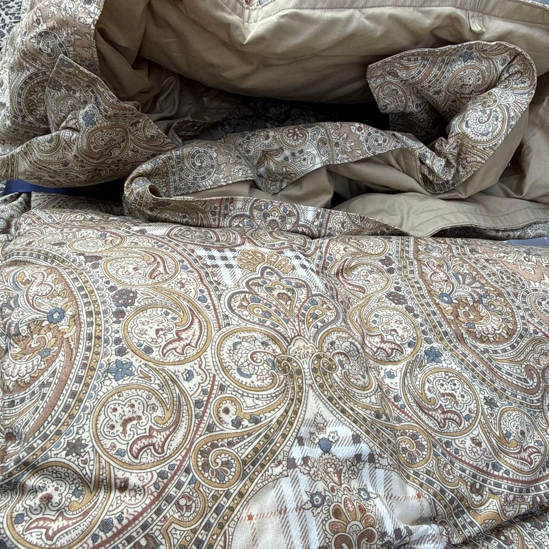 y*m様 未使用東京西川バーバリーBurberrys羽毛肌掛布団ダウン85％フェ