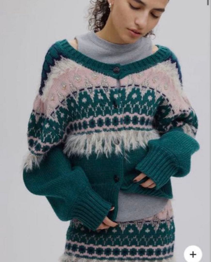 スカート 2WAY LADY NORDIC KNIT SKIRT