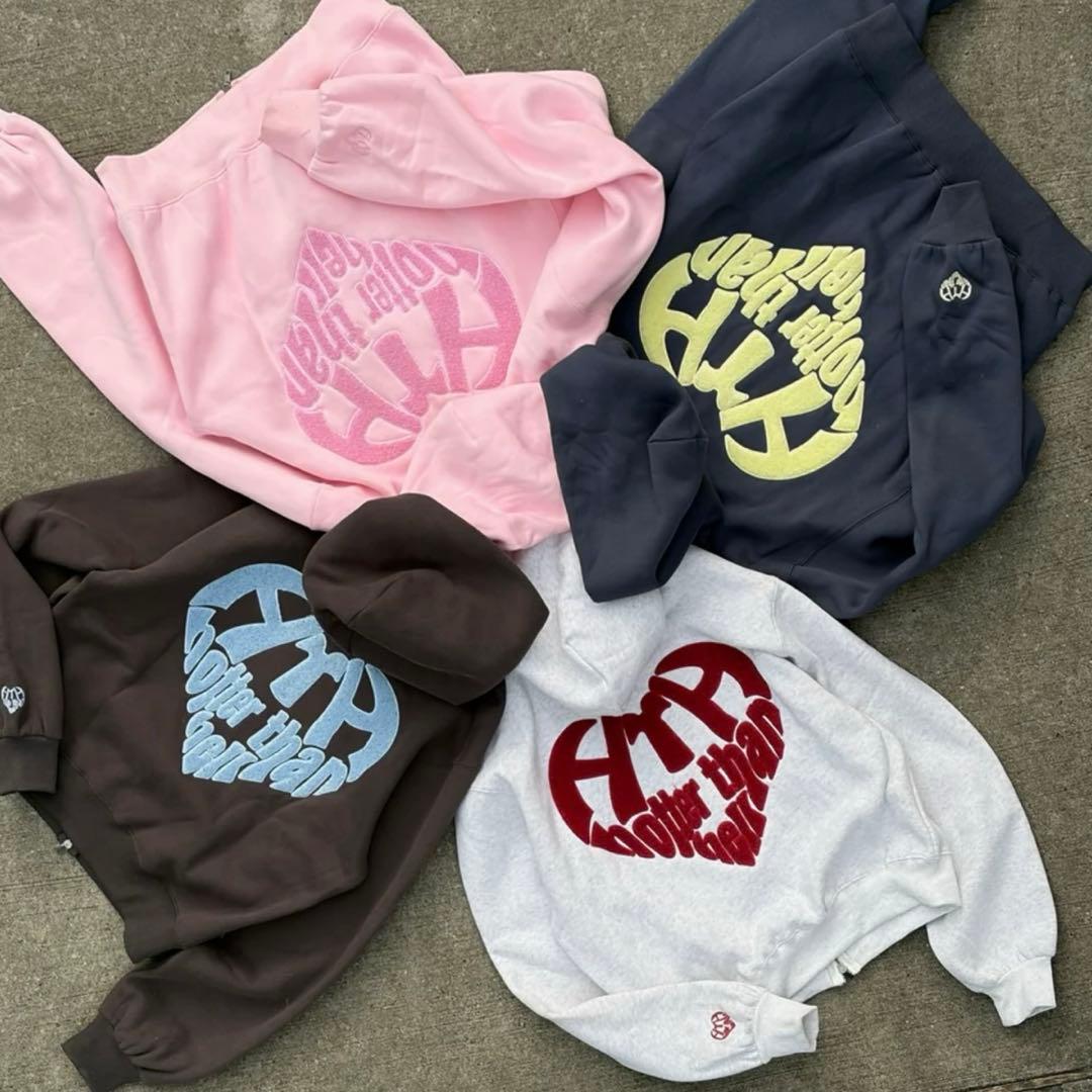 Hotter Than Hell （HTH）ロゴジップパーカー 刺繍