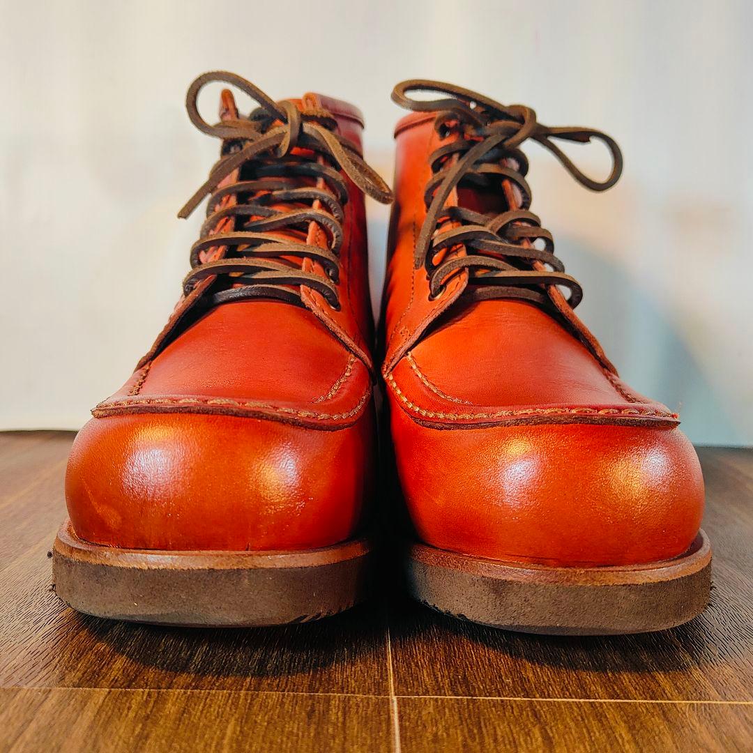 【未使用級極美品】HEELANDTOE　高級バーガンディワークブーツ　イタリア製