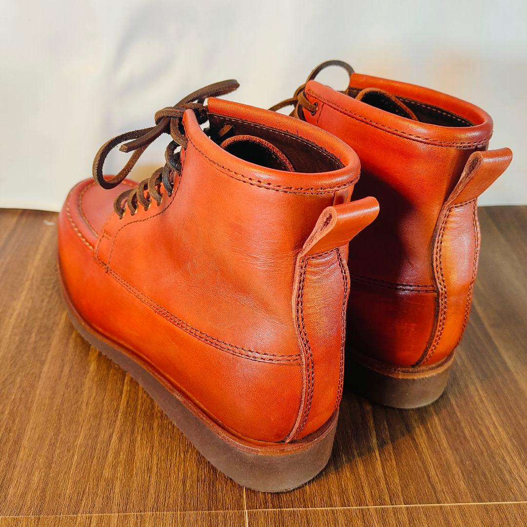 【未使用級極美品】HEELANDTOE　高級バーガンディワークブーツ　イタリア製