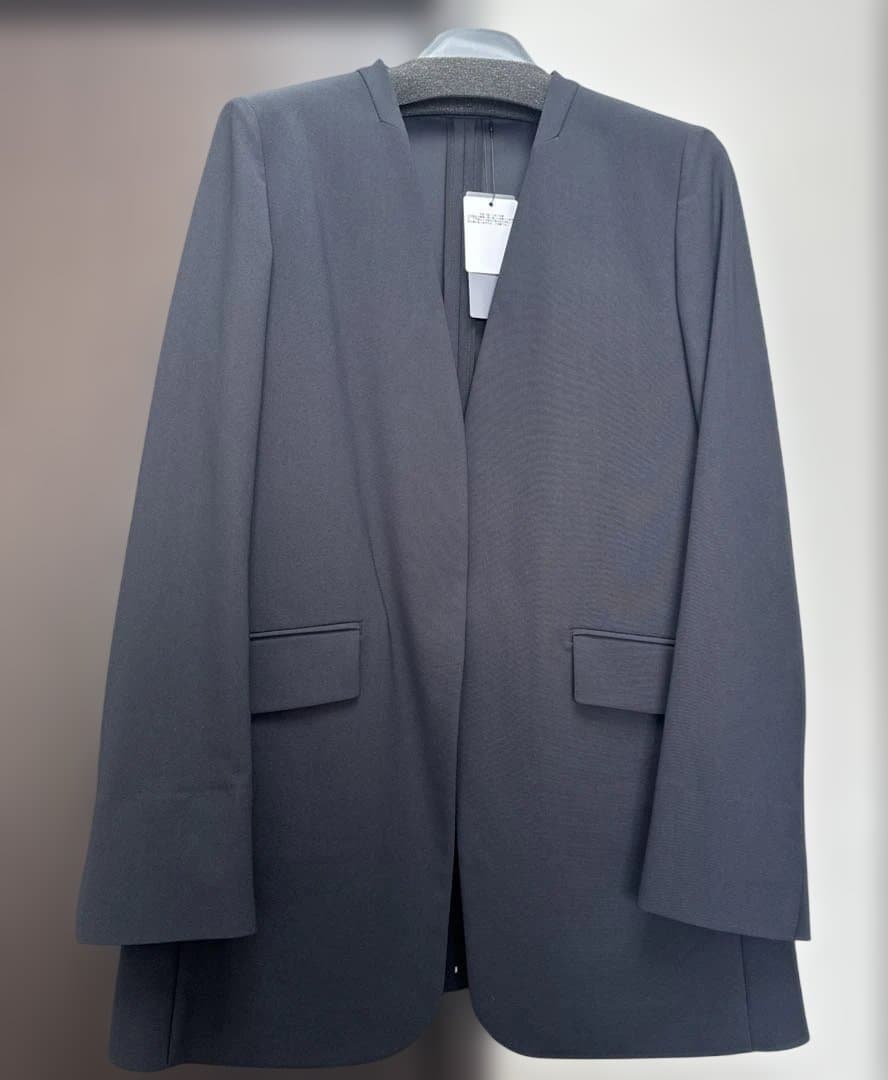 【新品】PLST ハイストレッチトリコット カラーレスジャケット S プラステ