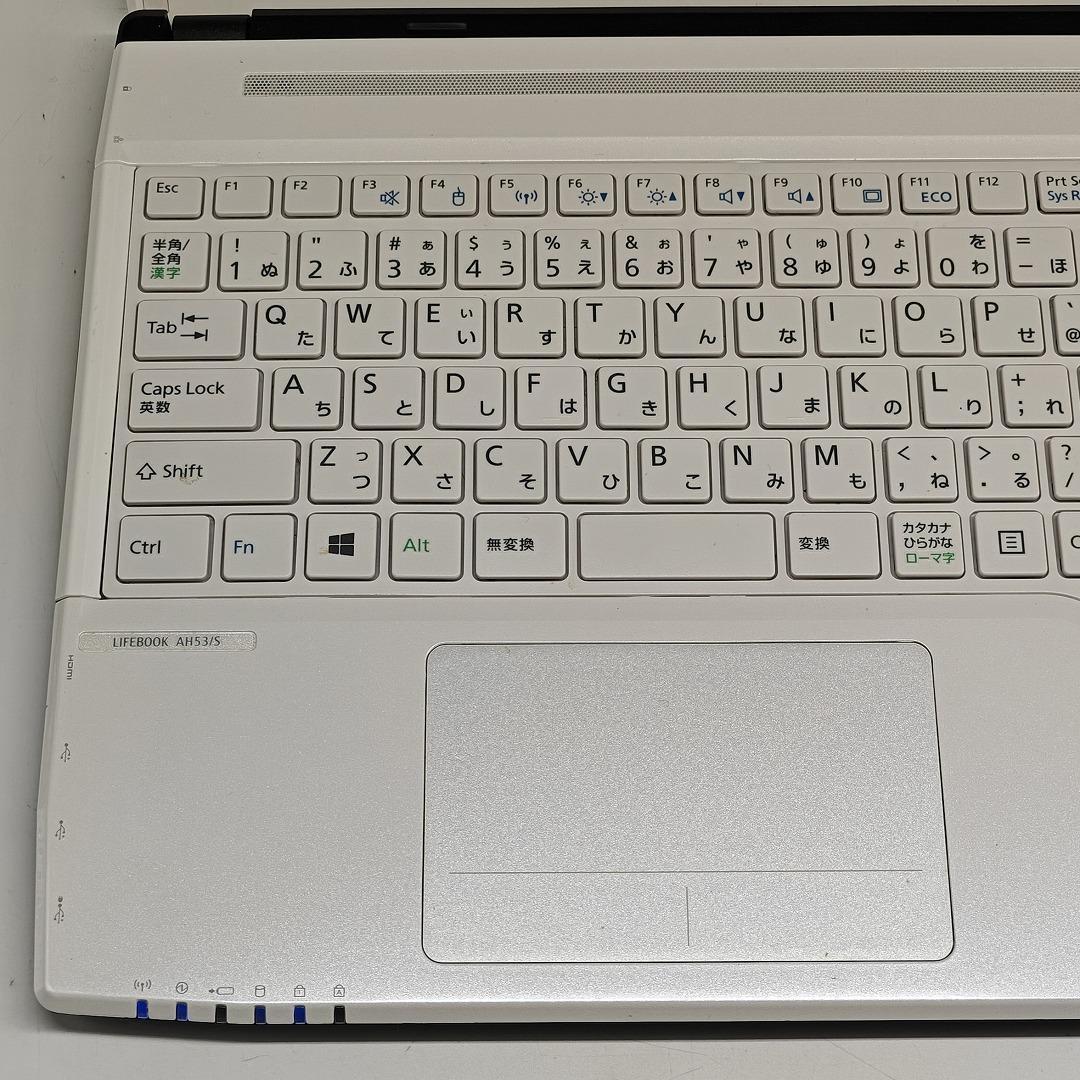 【富士通】AH53 高性能i7 SSD256GB 16GB ホワイト ノートPC