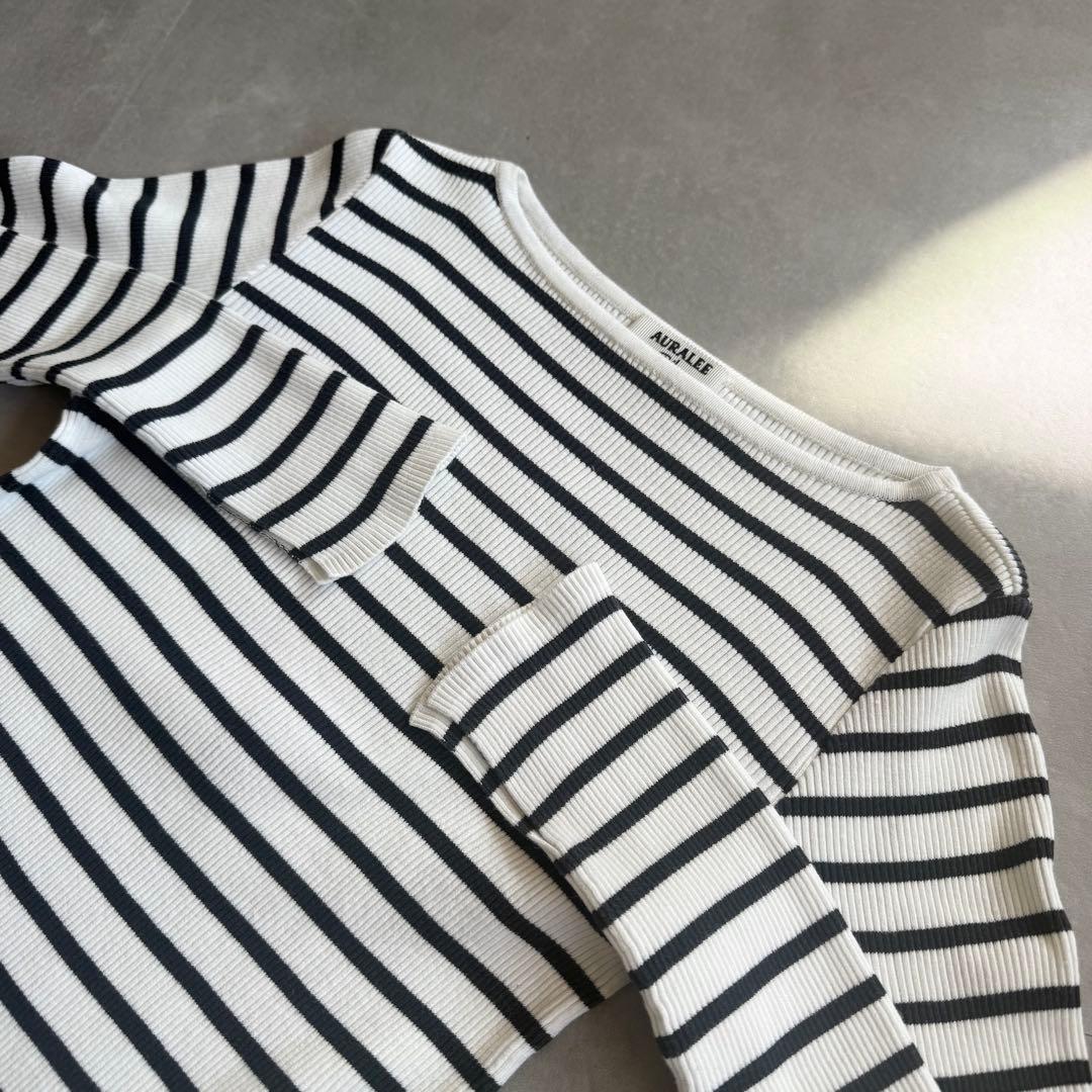 【美品✨】AURALEE × RonHerman 別注 ギザボート 白黒