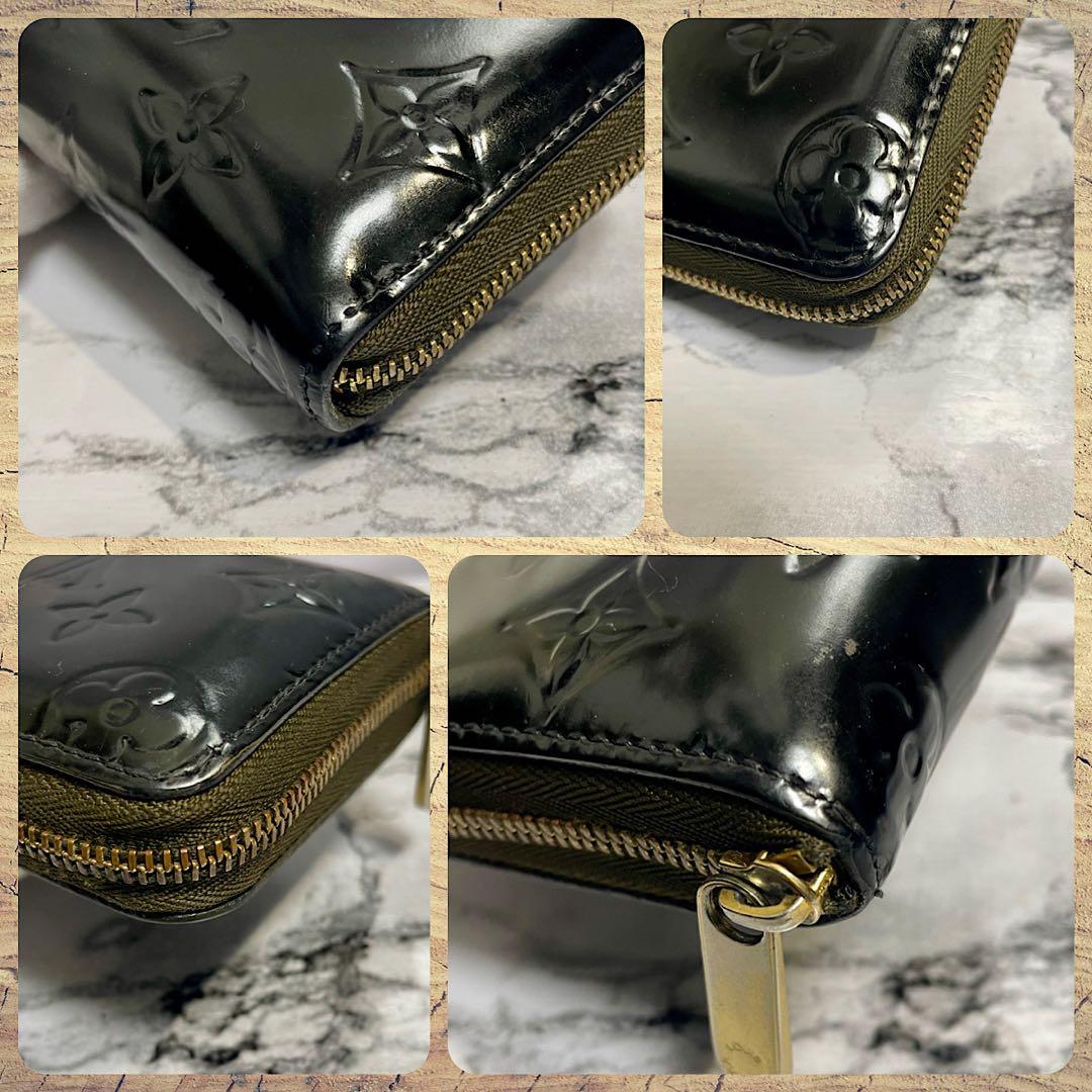 ルイヴィトン　ヴェルニ　ジッピーパース　ブラック×カーキ