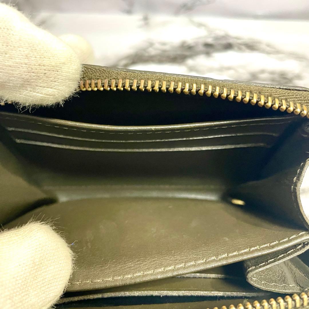 ルイヴィトン　ヴェルニ　ジッピーパース　ブラック×カーキ