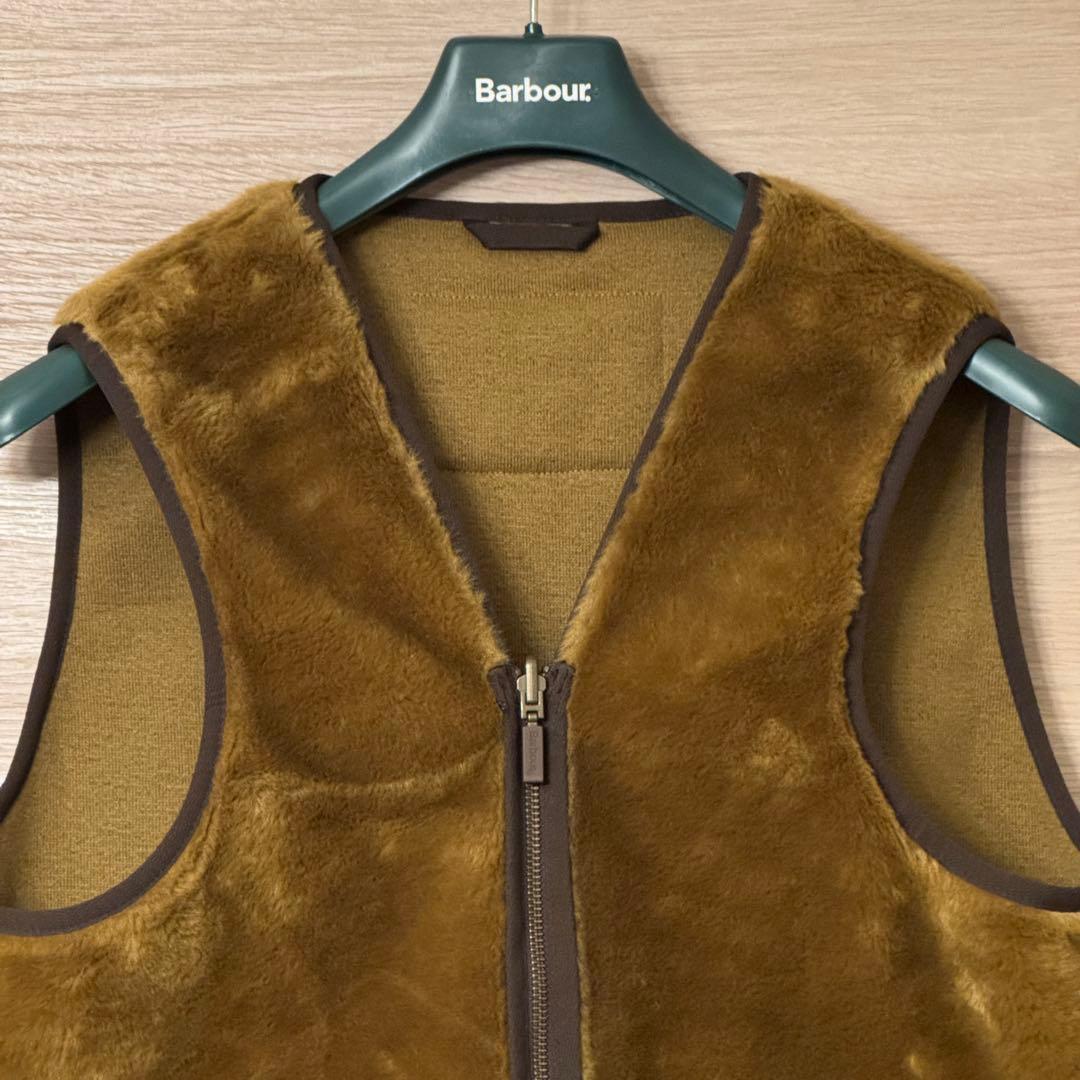 Barbour 36 ファーライナーベスト リバーシブル ブラウン 3ワラント