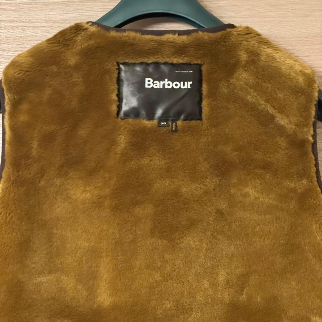 Barbour 36 ファーライナーベスト リバーシブル ブラウン 3ワラント