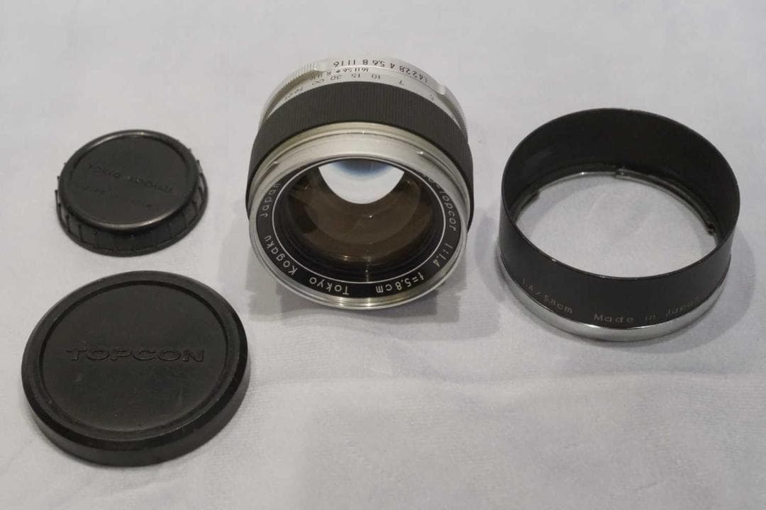 REオートトプコール58mm/1.4　純正フード・前後キャップつき　動作確認済