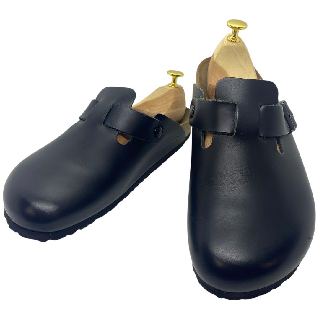 ビルケンシュトック　27cm 42 ボストン Boston レザー 黒 サンダル