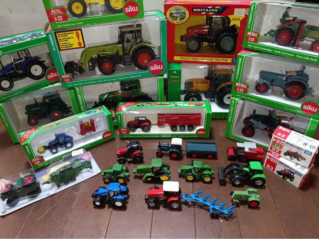 トラクター　ミニカーセット　25台　トミカ　ジク　ブリテン　ユニバーサルホビー