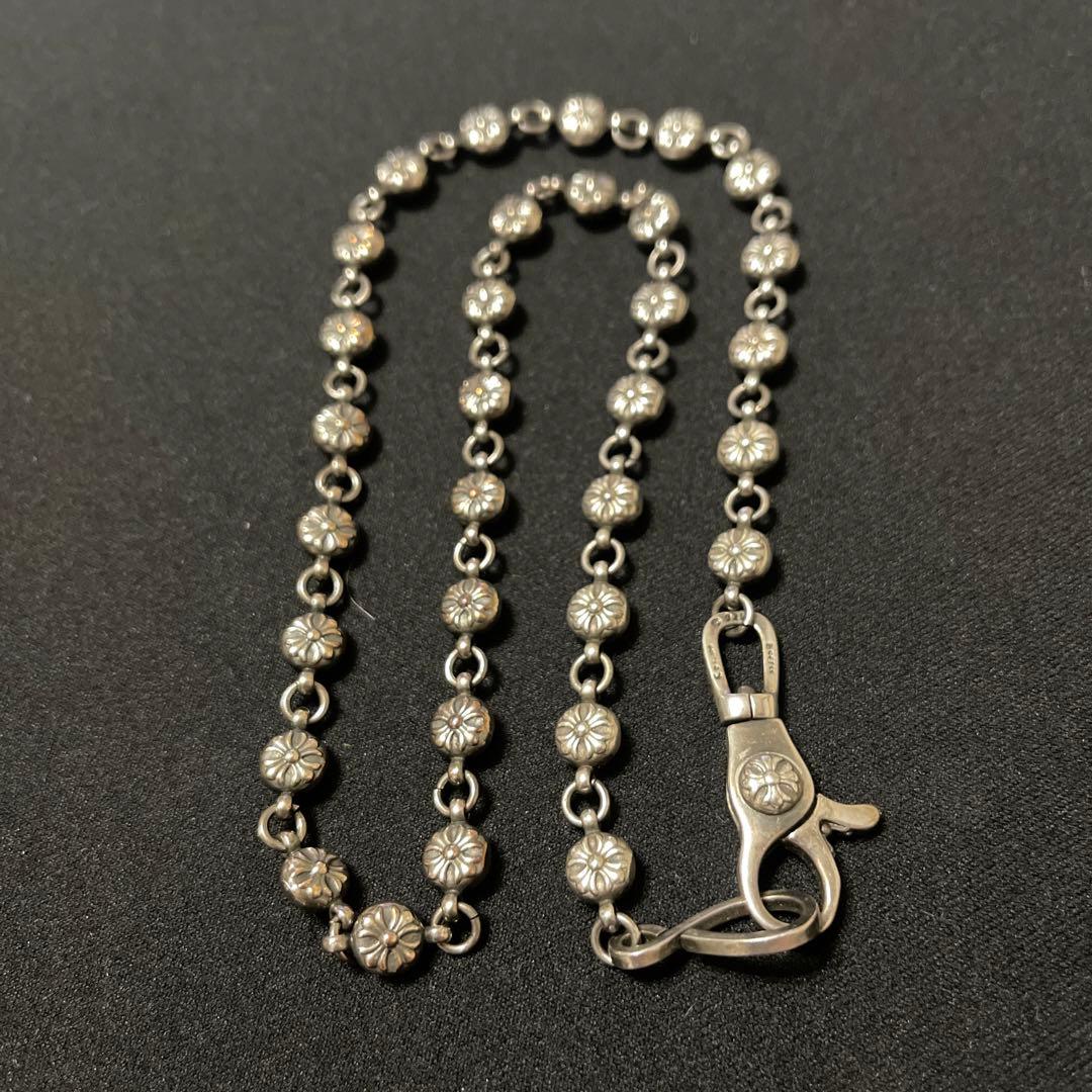 シルバー925 クロスボールウォレットチェーン　ブレスレット　セット　まとめ売り