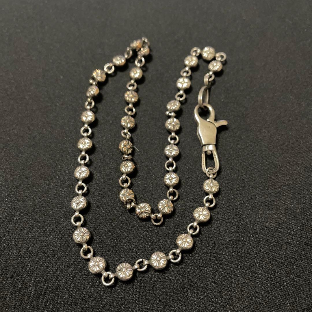 シルバー925 クロスボールウォレットチェーン　ブレスレット　セット　まとめ売り