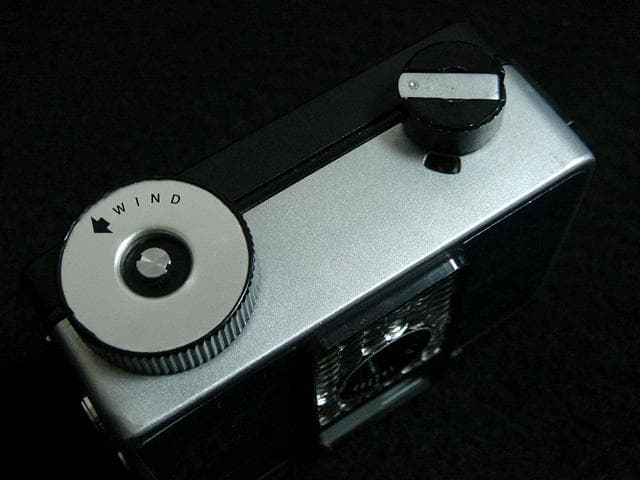 873247 撮影可 リコー オートハーフ E 青メタリック autohalf