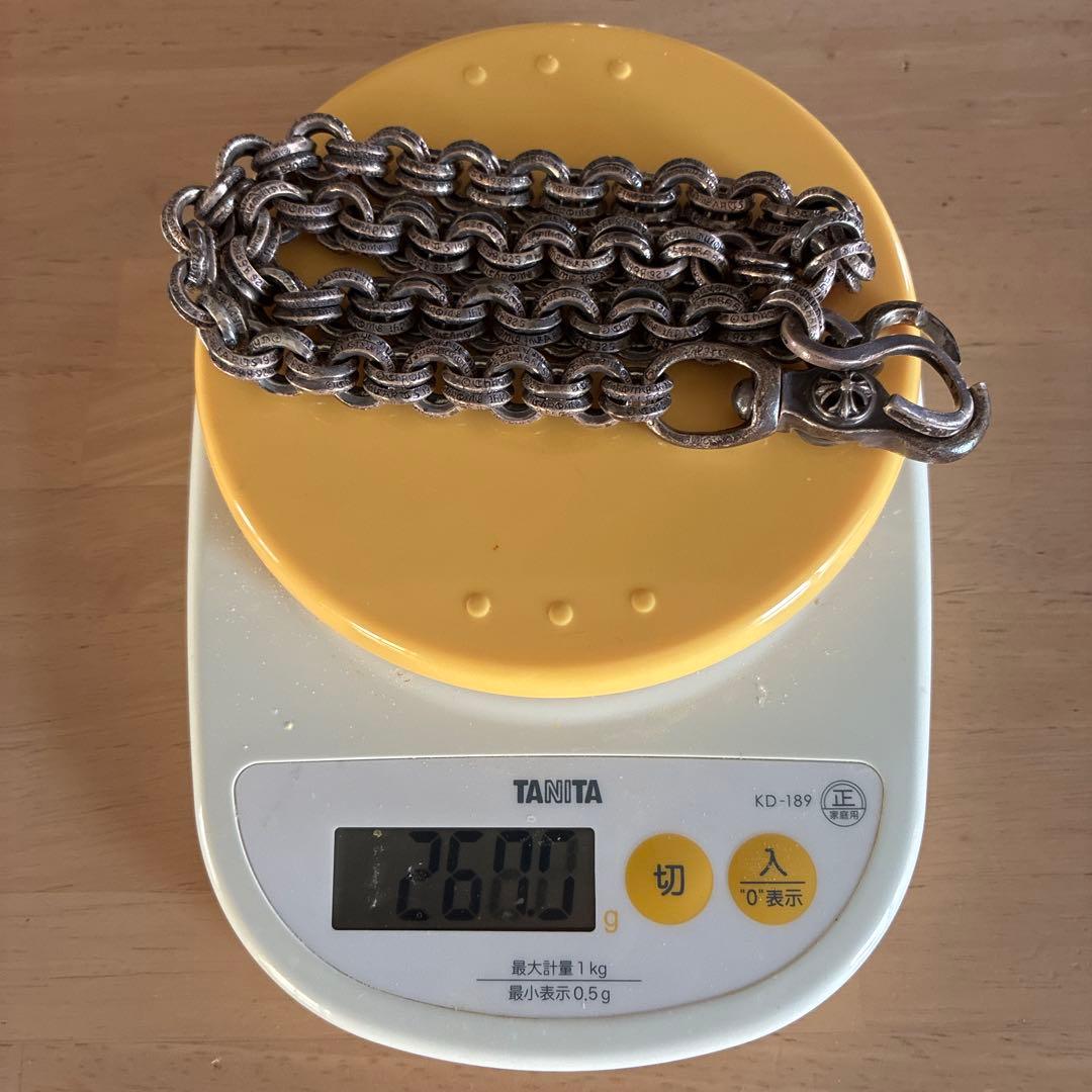 訳あり　ウォレットチェーン　刻印　ダブルリング