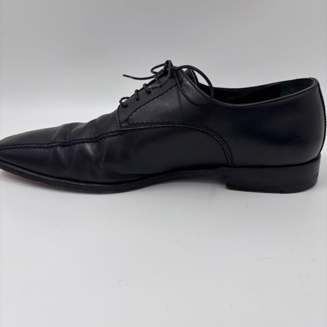 LOUIS VUITTON ダミエ型押し レザーシューズ ブラック 8 正規品