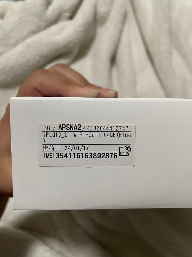 iPad (第10世代) Wi-Fi Cellular 64GB+1TB