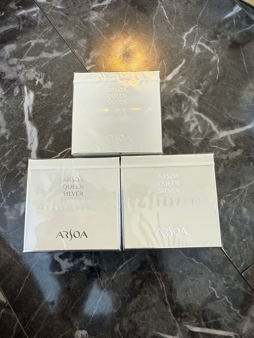 アルソア　クイーンシルバー　135g 3個セット箱入り