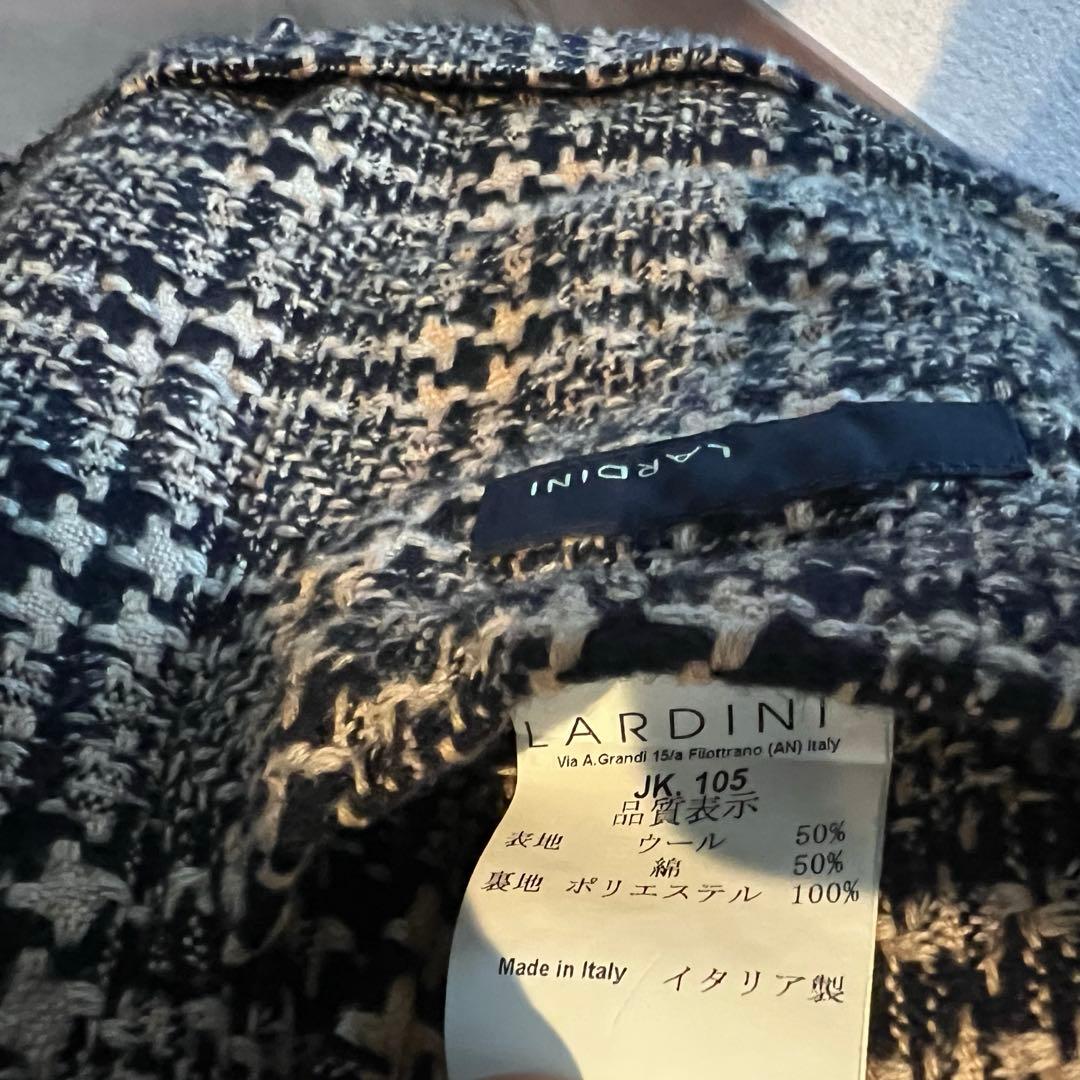LARDINI テーラードジャケット チェック柄