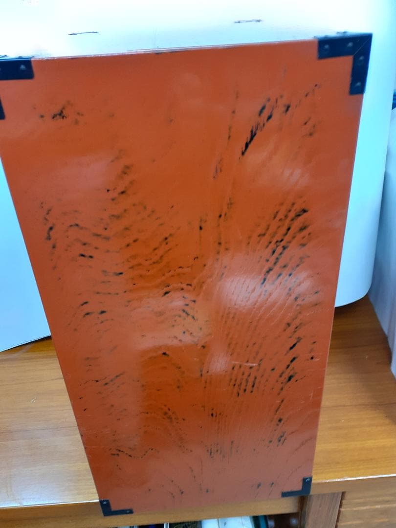 中古　木根来塗　島安汎工芸　漆塗　引出し　小型