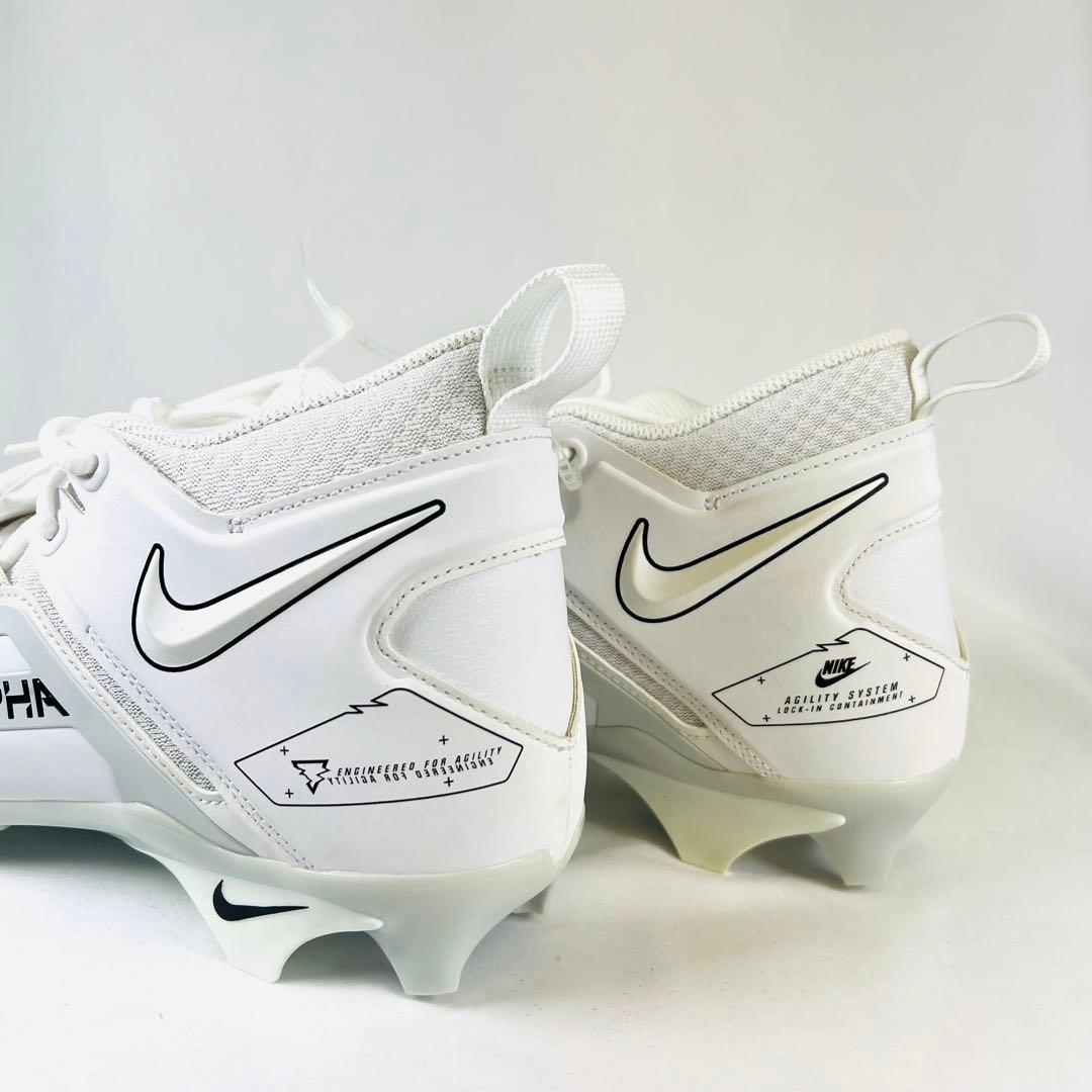 NIKE Alpha アルファ アメフト ポイントスパイク 白 27.5