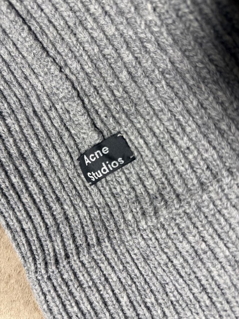 Acne Studios ビーニー ニット帽 グレー 正規品 クリーニング済